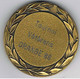 Grosse Médaille  Tennis Femme  Vétéran Orange  1986   50 Mm  X 4 M - Autres & Non Classés