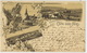 Souvenir De La Cote Aux Fées Litho Charles Leuba Kunzli 1240  Temple Cure Village 1899 Vers Maison Blanche L'isle Doubs - La Côte-aux-Fées