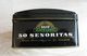 AC - AGIO 50 SENORITAS BLACK LABEL CIGARS EMPTY TIN BOX - Empty Tobacco Boxes