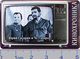 464 Space Pin Newsreel Gagarin And Che Guevara Cuba (52x32 Mm) - Space