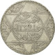 Monnaie, Maroc, 'Abd Al-Aziz, 1/2 Rial, 5 Dirhams, 1903, Londres, TTB, Argent - Maroc
