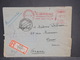 ALLEMAGNE - Enveloppe De Berlin Pour La France En 1942 En Recommandé , Affr. Mécanique, Bande De Contrôle Postal- L 6781 - Lettres & Documents