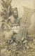 Philippines, COTABATO, Armed Native Mountain Moro Warrior, Shield (1910s) RPPC Postcard - Philippines