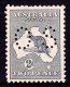 Australia 1915 Kangaroo 2d Grey Die 1 3rd Watermark Perf OS MH - Ungebraucht