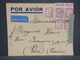 ESPAGNE - Enveloppe De Barcelone Pour Paris En 1938 Avec Censure - L 6960 - Marcas De Censura Republicana