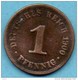 A/ EMPIRE ALLEMAND /  GERMANY EMPIRE 1 Pfennig 1900 A - 1 Pfennig