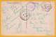 1930 - CP En Franchise Militaire Du Tonkin, Indochine à Bord Cuirassé Waldeck Rousseau Vers Langeais - Cachet Hexagonal - Covers & Documents