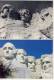 MOUNT RUSHMORE - Shown During Construction In The 1930's And Now - Mount Rushmore