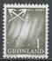 Greenland 1963. Scott #48 (M) Northern Lights And Crossed Anchors * - Neufs