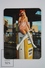 1972 Small/ Pocket Calendar - Pin Up Sexy Blonde Girl, Red Stripped Dress Sitting On Fuel Pump - Tamaño Pequeño : 1961-70