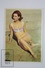 1970 Small/ Pocket Calendar - Young Pin Up Bath Suit Red Hair Model On The Beach - Tamaño Pequeño : 1961-70