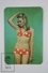 1970 Small/ Pocket Calendar - Young Pin Up Bath Suit Blond Girl Model - Tamaño Pequeño : 1961-70