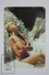 1975 Small/ Pocket Calendar - Sexy Topless Blonde Girl Standing Under Waterfall - Tamaño Pequeño : 1961-70