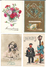 Delcampe - Fantaisies Divers - Lot De 100 Cartes - 1er Avril - Noël - Enfants - Femmes - Fleurs - Couples - Pâques - Etc - 100 - 499 Cartes