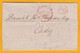 1869 - Enveloppe De Londres, GB Vers Cadiz, Espagne - Via France - Cachet à Date D' Arrivée - Postmark Collection