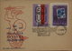 POLAND 1960 100 YEARS CENTENARY OF FIRST POLISH STAMP POLSKA 60 PHILATELIC EXPO COVER MERMAID TIED PURPLE LABEL TYPE 1 - Lettres & Documents