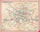 Ancien Plan Du Métro Parisien - Europe