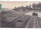 47. AGEN. CPA. CHEMIN DE FER . LIGNE DE BORDEAUX A TOULOUSE. PONT CANAL DU MIDI.  OUVRAGE D'ART. ANNÉE 1908 + TEXTE - Agen