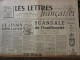 Les Lettres Françaises N108 17 Mai 1946 Paulhan Peynet Queneau Benda - Autres & Non Classés