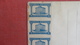 United States  Stamp Card     Back Side Strip  Of Portuguesa Stamps Bottom Center Crease   ==  >-ref 2551 - Stamps (pictures)