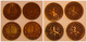 Lot 5 Coins NEDERLAND 1 CENT 1877 1878 1880 1883 + 2,5 CENT 1884. Lot 5 Pièces PAYS-BAS - 1849-1890 : Willem III