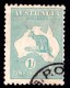 Australia 1929 Kangaroo 1S  Blue-Green Small Multiple Watermark CTO - Used Stamps