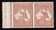 Australia 1932 Kangaroo 6d Chestnut C Of A Watermark MNH Marginal Pair - Ongebruikt