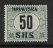 1918 MH Yugoslavia, Old Expertisation Mark - Impuestos
