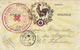 1916- WWI - CPFM Avec Coq  Encadré  Couleurs + Cachet " Société De Secours Aux Blessés ... / De Brétigny-s-Orge - Lettres & Documents