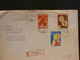 66/187  LETTRE  RECOMM.   ROUMANIE POUR ALLEMAGNE   1962 - Briefe U. Dokumente