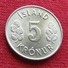 Iceland 5 Kronur 1980 KM# 18  Lt 409  Islande Islanda Islandia - Island