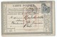 2541 - Carte Précurseur Type Sage 1878 Cachet Lyon Les Terreaux Pour Paris Hachette Parret - 1877-1920: Période Semi Moderne