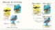 WALLIS ET FUTUNA => 2 FDC - OISEAUX - 28 Oct 1987 - FDC