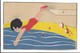 16609 - Le Plongeoir Fille Carte Collage - Swimming