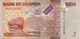 BILLETE DE UGANDA DE 1000 SHILLINGS CON UN CIERVO (DEER) (BANKNOTE) - Ouganda