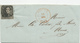 162/25 - Lettre TP Epaulettes No 1 (touché) Barres 18 - BINCHE 1849 Vers MONS - Signé Gaillard - 1849 Epaulettes