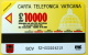 VATICANO TELEPHONE CARD 2000 CAPPELLA SISTINA MICHELANGELO, GIUBILEO NEW L.10.000 - Vatican