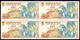 New Zealand, Uncut Block Of 4 X 5 $ Banknotes, Pick 177c, With Folder, 1992 ! - Neuseeland