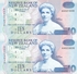 New Zealand, Uncut Block Of 2 X 10 $ Banknotes, Pick 178, With Folder, 1993 ! - Nieuw-Zeeland