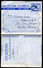 SOUTH AFRICA 2 Air Letters #F14 Used To Germany + Australia SHORTPAID 1950 - Airmail