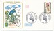 Beau Lot 18 Enveloppes FDC - 1,00F Championnats Du Monde Cyclistes - Cachets Marseille, Gap, PJ Et Championnats, OMEC X2 - 1970-1979