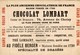 CHROMO CHOCOLAT LOMBART BOULOGNE LE QUAI DE LA DOUANE - Lombart