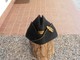 2WW FRENCH AIR FORCE FLYING OFFICER GARRISON HAT W/INSIGNIA FIGHTER SQUADRON - Copricapi