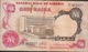 NIGERIA P15d 1  NAIRA  1973 Signature 4 FIRST SIGNATURE  F-aVF  Folds NO P.h. ! - Nigeria