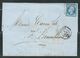 FRANCE 1858 N° 14  Obl. S/Lettre PC 583 Calais - 1853-1860 Napoleone III