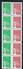 FRANCE - ANNEES 2001 Et 2002 - 2 Bandes De Roulettes(2 N° Rouges) (3418X4 + 3418a - N° 110) Et 3458X4 + 3458a - N° 415). - Coil Stamps