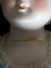 Statue En Porcelaine Biscuit Polychrome Représentant Une Jeune Fille Debout - Other & Unclassified
