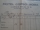 D149281 Italia  Hotel Corso -ROMA -Largo Chigi N.5   Fattura 1937   83 LIT - Italia