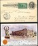 EX94 Postal Card Transmississippi Exposition 1898 ADVERTISED EDW LOWEY Germany - ...-1900