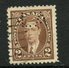 Canada 1937 2 Cent King George VI Mufti Issue #232xx  Ontario Government Perfin - Perfins